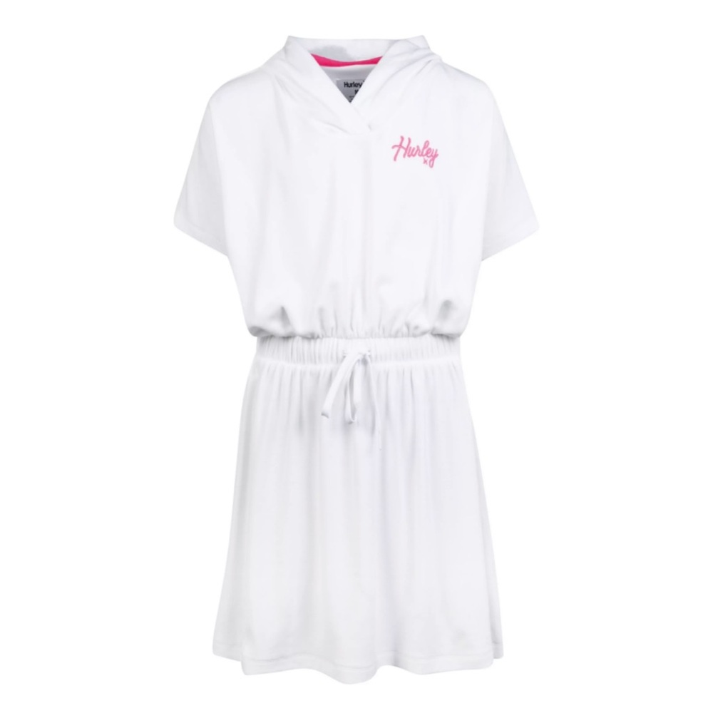 NEW Hurley Terry Dress Swimsuit White Coverup, Little Kid & Youth Sizes
